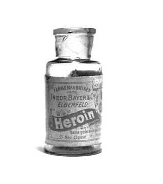 Heroin-Flasche
